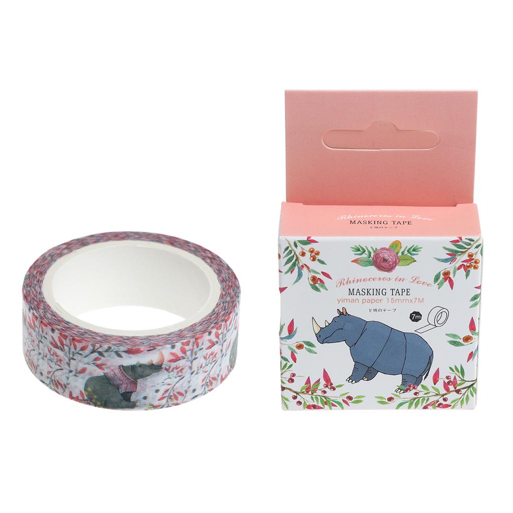 DIY Notebook Decorative Masking Tape Adhesive Paper Sticker 15mm x 7M 14