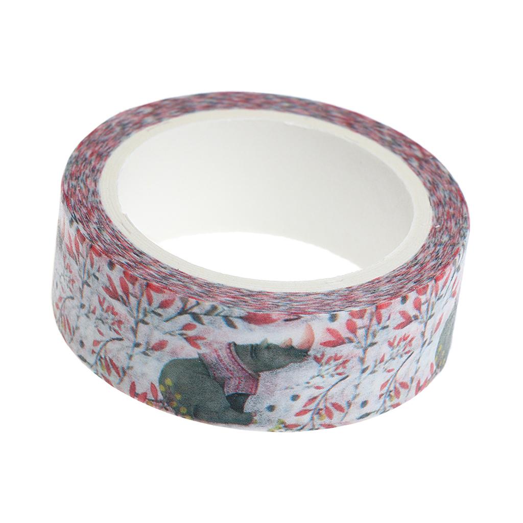 DIY Notebook Decorative Masking Tape Adhesive Paper Sticker 15mm x 7M 14