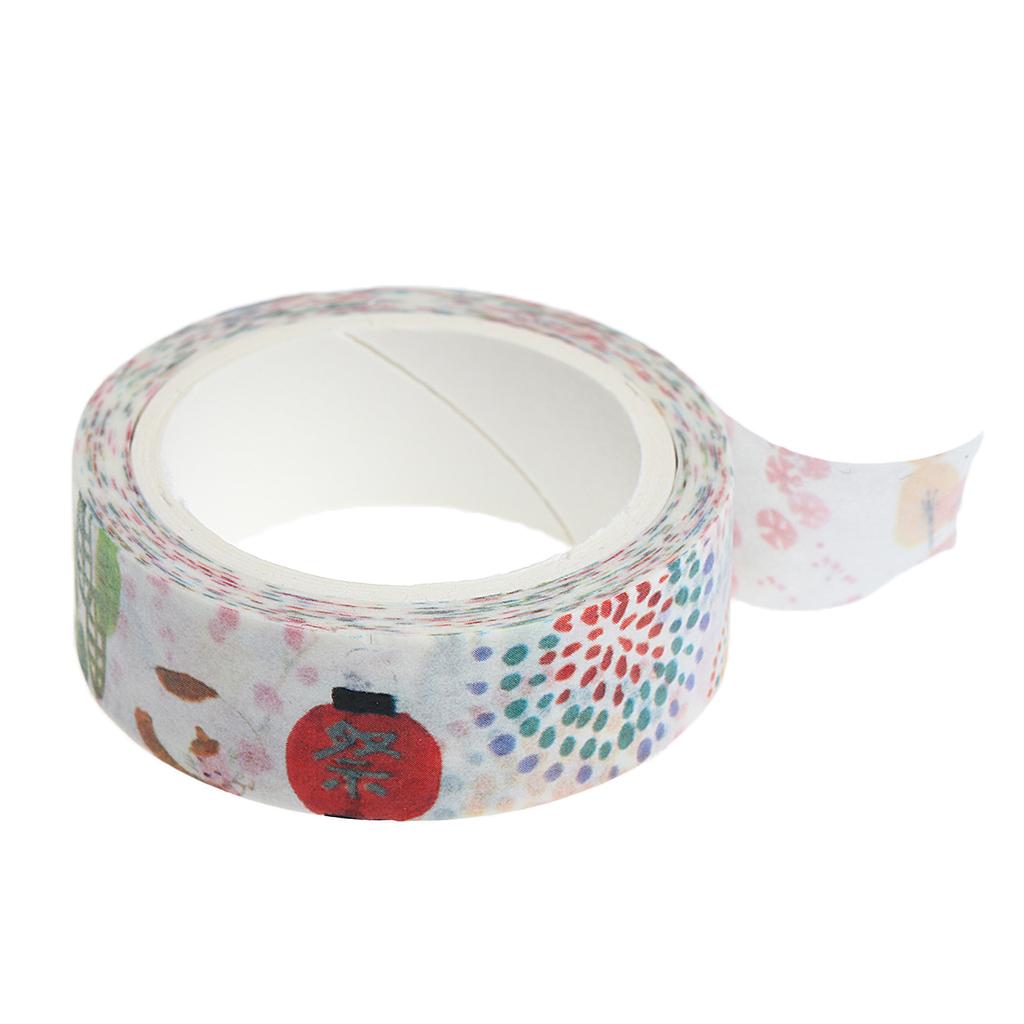 DIY Notebook Decorative Masking Tape Adhesive Paper Sticker 15mm x 7M 16