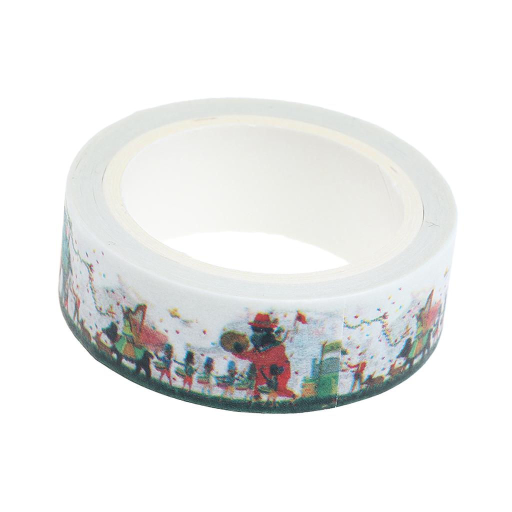 DIY Notebook Decorative Masking Tape Adhesive Paper Sticker 15mm x 7M 17