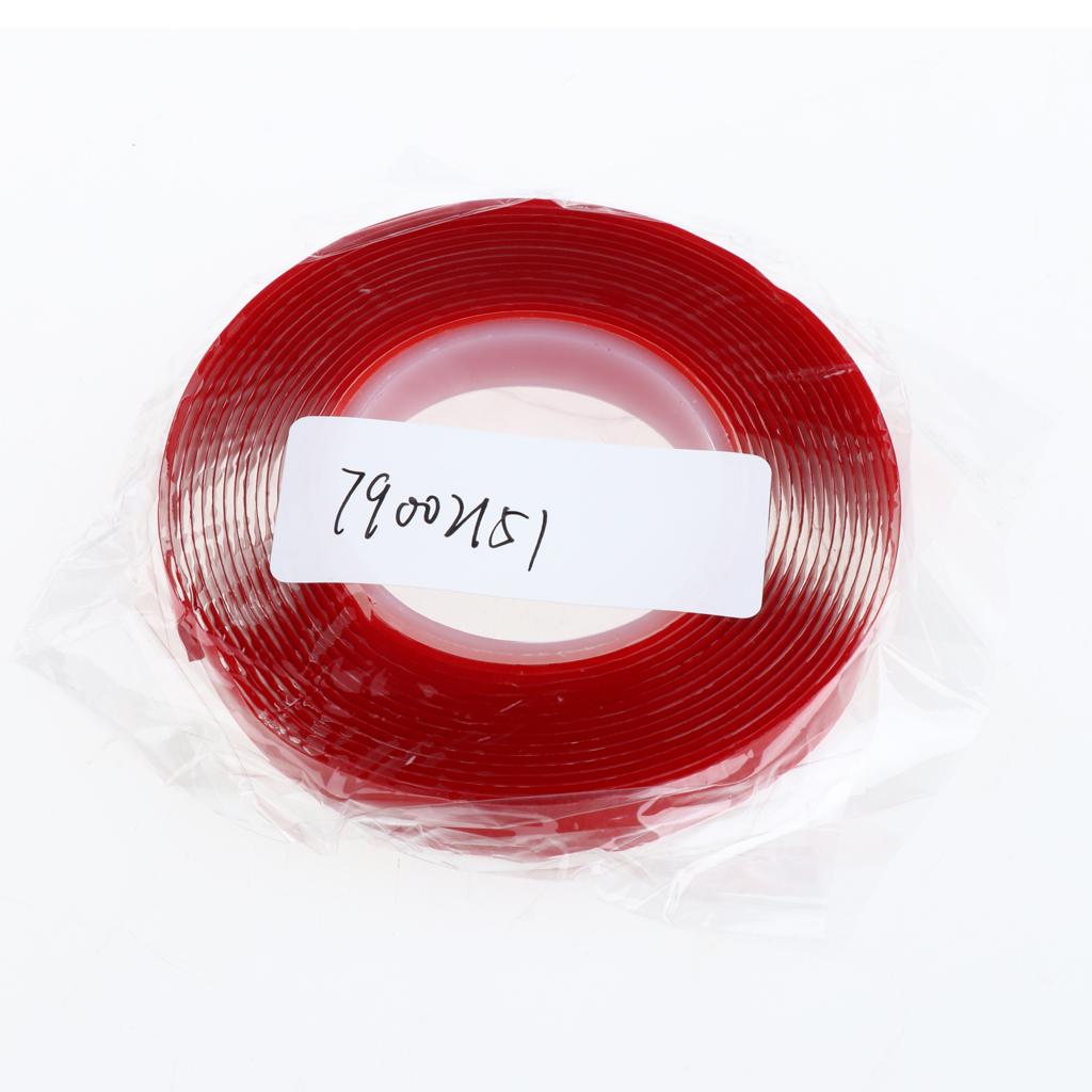 1 Piece Acrylic Double Sided Tape Roll Heat Resistant Durable Stable 10mm