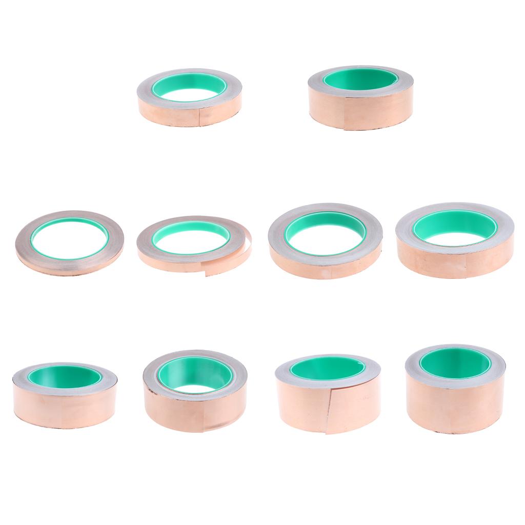 Roll of Conductive Copper Foil Tape Self Adhesive Heat Insulation Tape 50mm