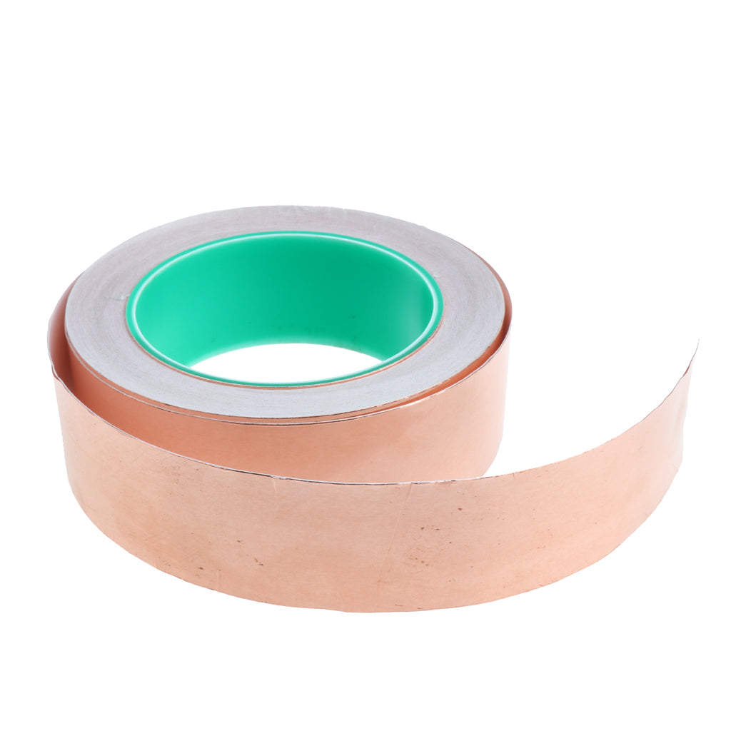 Roll of Conductive Copper Foil Tape Self Adhesive Heat Insulation Tape 35mm