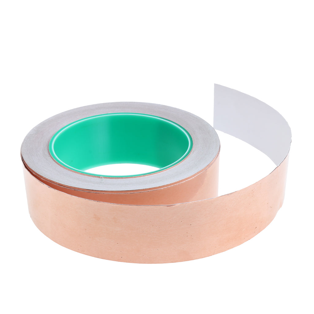 Roll of Conductive Copper Foil Tape Self Adhesive Heat Insulation Tape 35mm