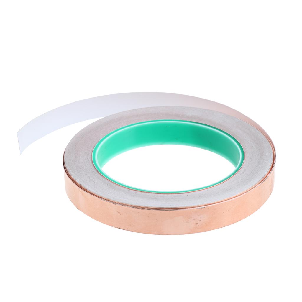 Roll of Conductive Copper Foil Tape Self Adhesive Heat Insulation Tape 15mm