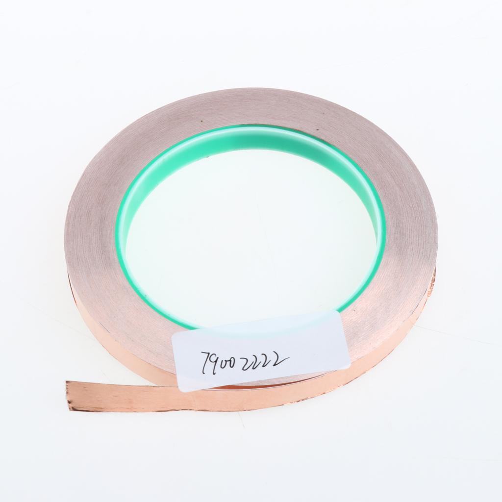 Roll of Conductive Copper Foil Tape Self Adhesive Heat Insulation Tape 10mm