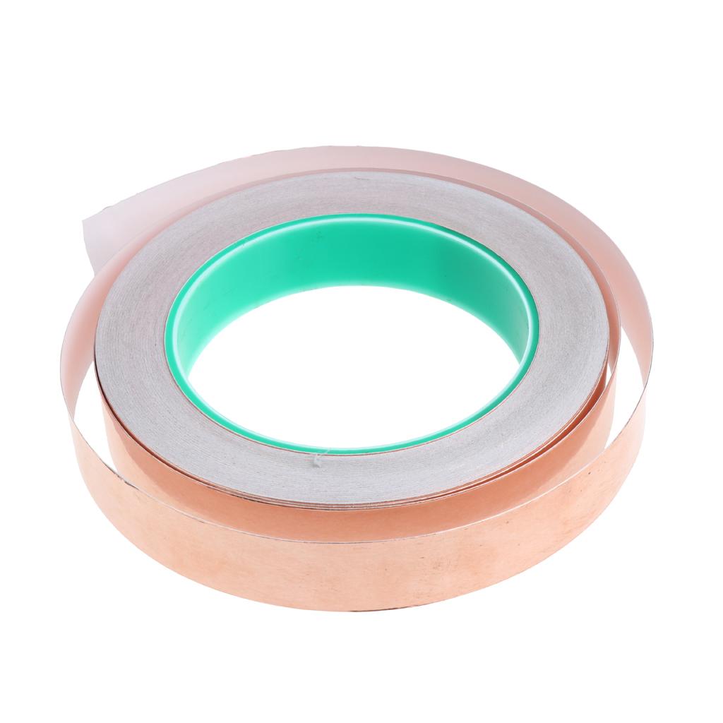 Roll of Conductive Copper Foil Tape Self Adhesive Heat Insulation Tape 20mm