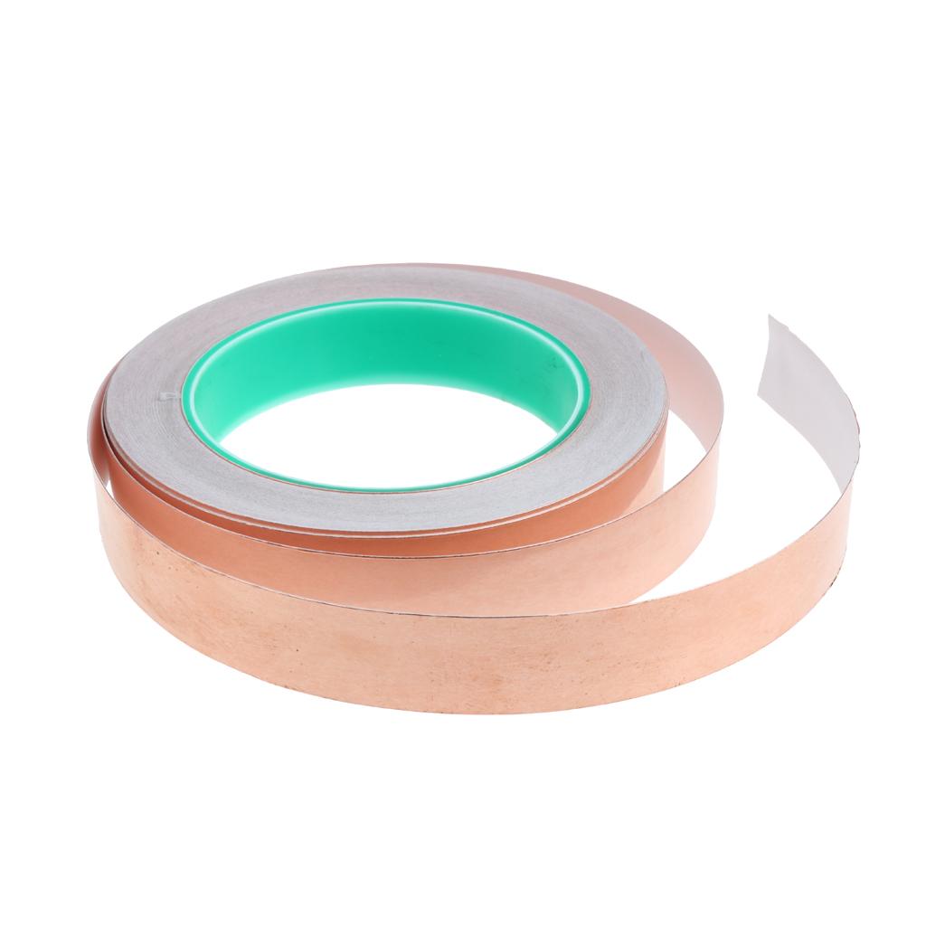 Roll of Conductive Copper Foil Tape Self Adhesive Heat Insulation Tape 20mm