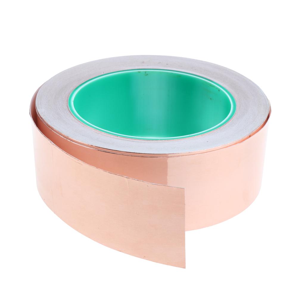 Roll of Conductive Copper Foil Tape Self Adhesive Heat Insulation Tape 40mm