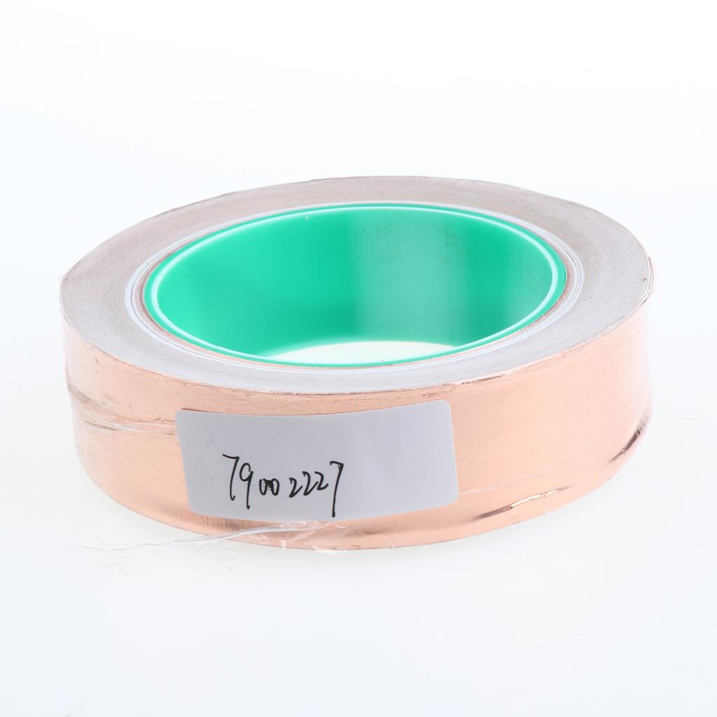 Roll of Conductive Copper Foil Tape Self Adhesive Heat Insulation Tape 30mm