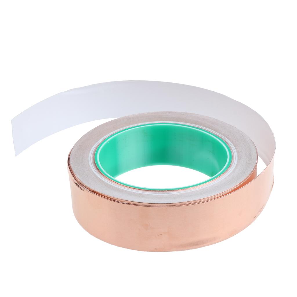 Roll of Conductive Copper Foil Tape Self Adhesive Heat Insulation Tape 30mm