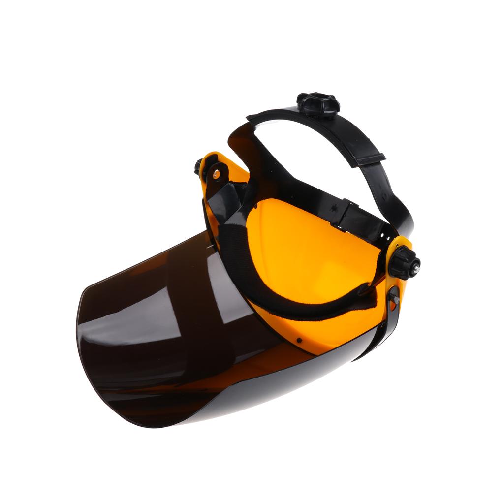 Welding Safety Face Shields Head Mounted Polycarbonate Helmet Black