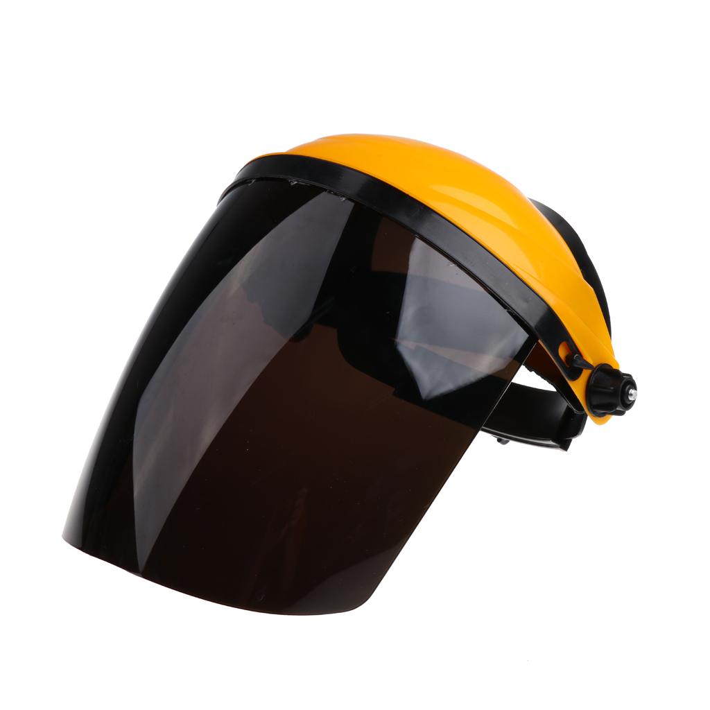 Welding Safety Face Shields Head Mounted Polycarbonate Helmet Black