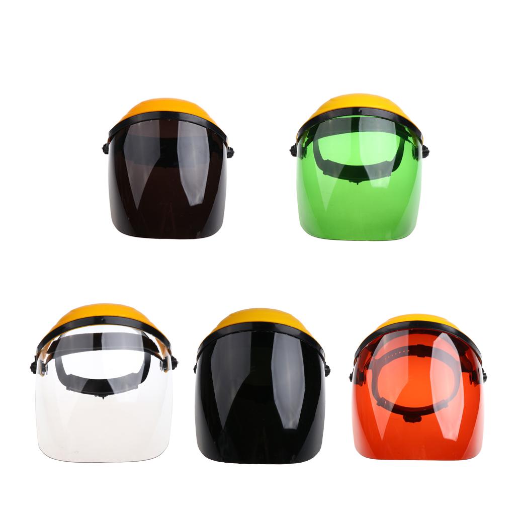 Welding Safety Face Shields Head Mounted Polycarbonate Helmet Black