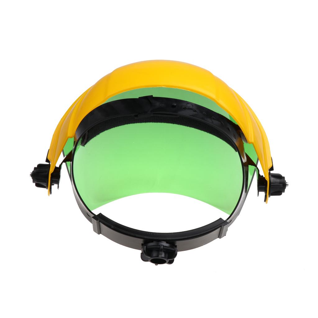 Welding Safety Face Shields Head Mounted Polycarbonate Helmet Green