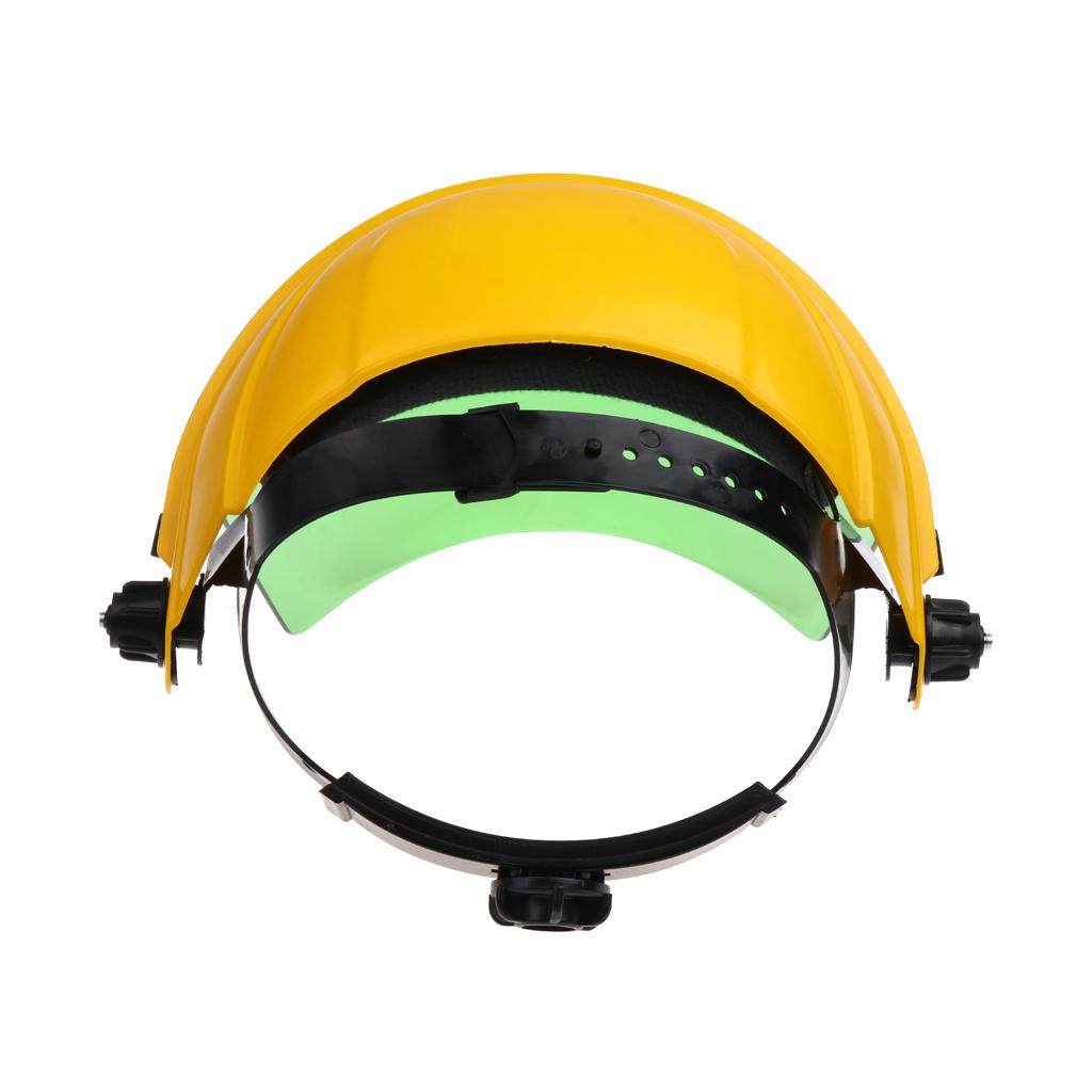 Welding Safety Face Shields Head Mounted Polycarbonate Helmet Green