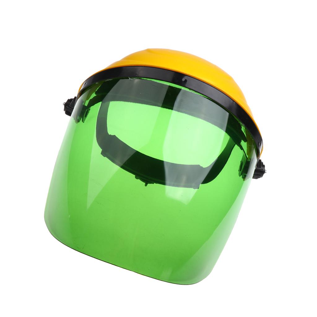 Welding Safety Face Shields Head Mounted Polycarbonate Helmet Green