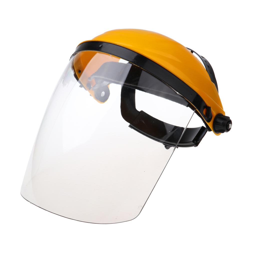 Welding Safety Face Shields Head Mounted Polycarbonate Helmet Clear