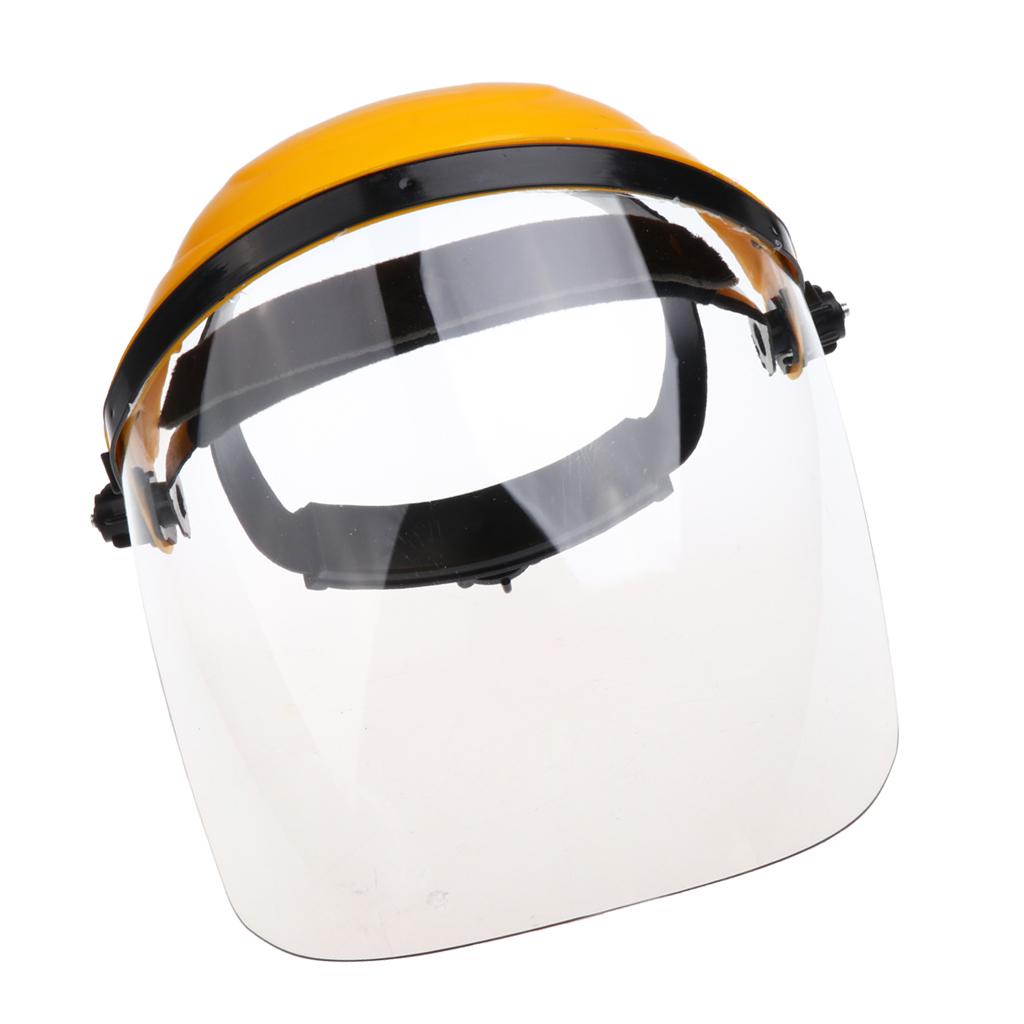 Welding Safety Face Shields Head Mounted Polycarbonate Helmet Clear