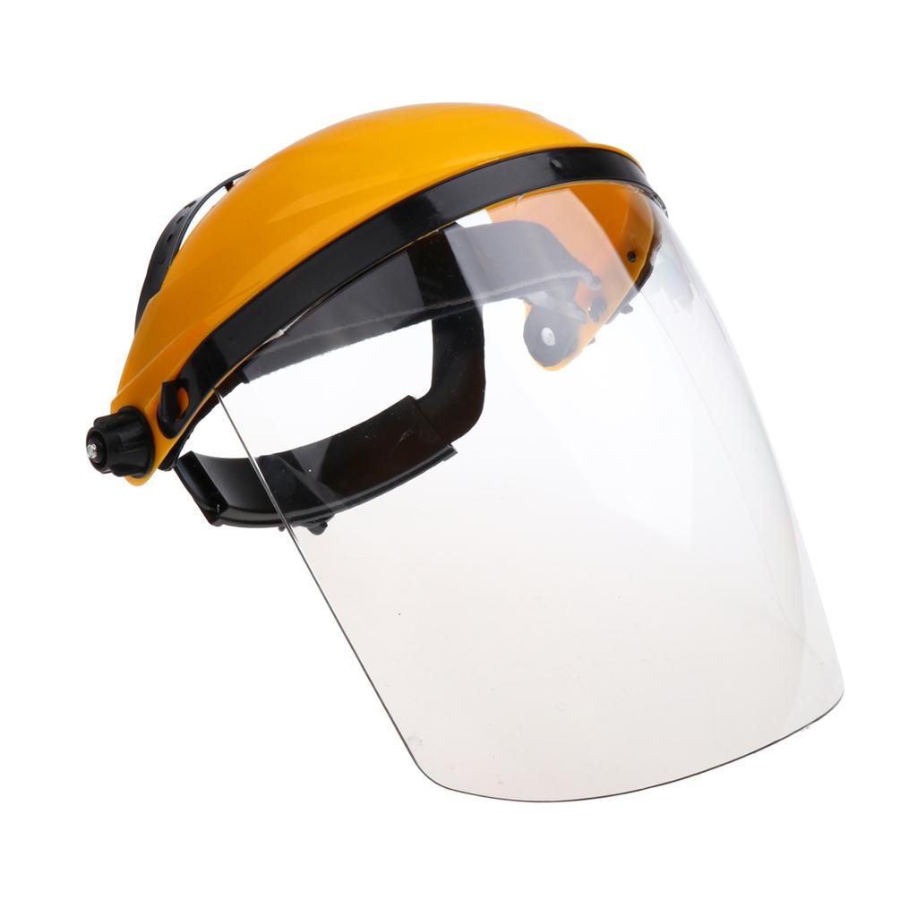 Welding Safety Face Shields Head Mounted Polycarbonate Helmet Clear