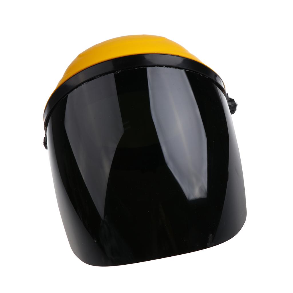 Welding Safety Face Shields Head Mounted Polycarbonate Helmet Gray