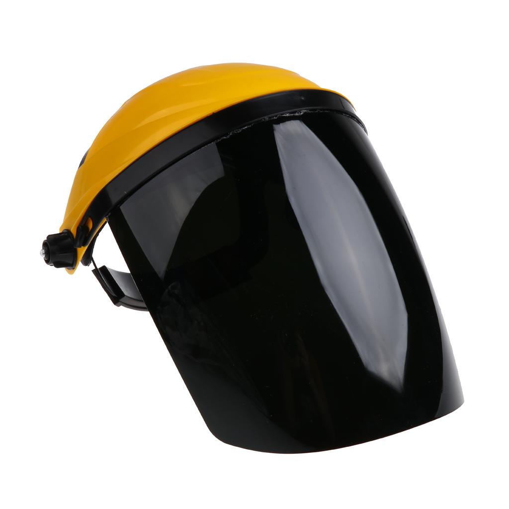 Welding Safety Face Shields Head Mounted Polycarbonate Helmet Gray