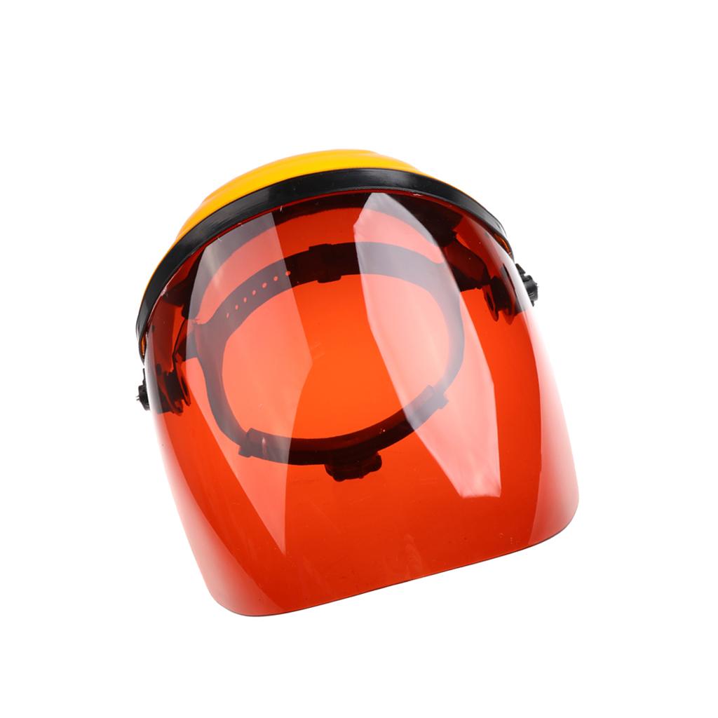 Welding Safety Face Shields Head Mounted Polycarbonate Helmet Brown