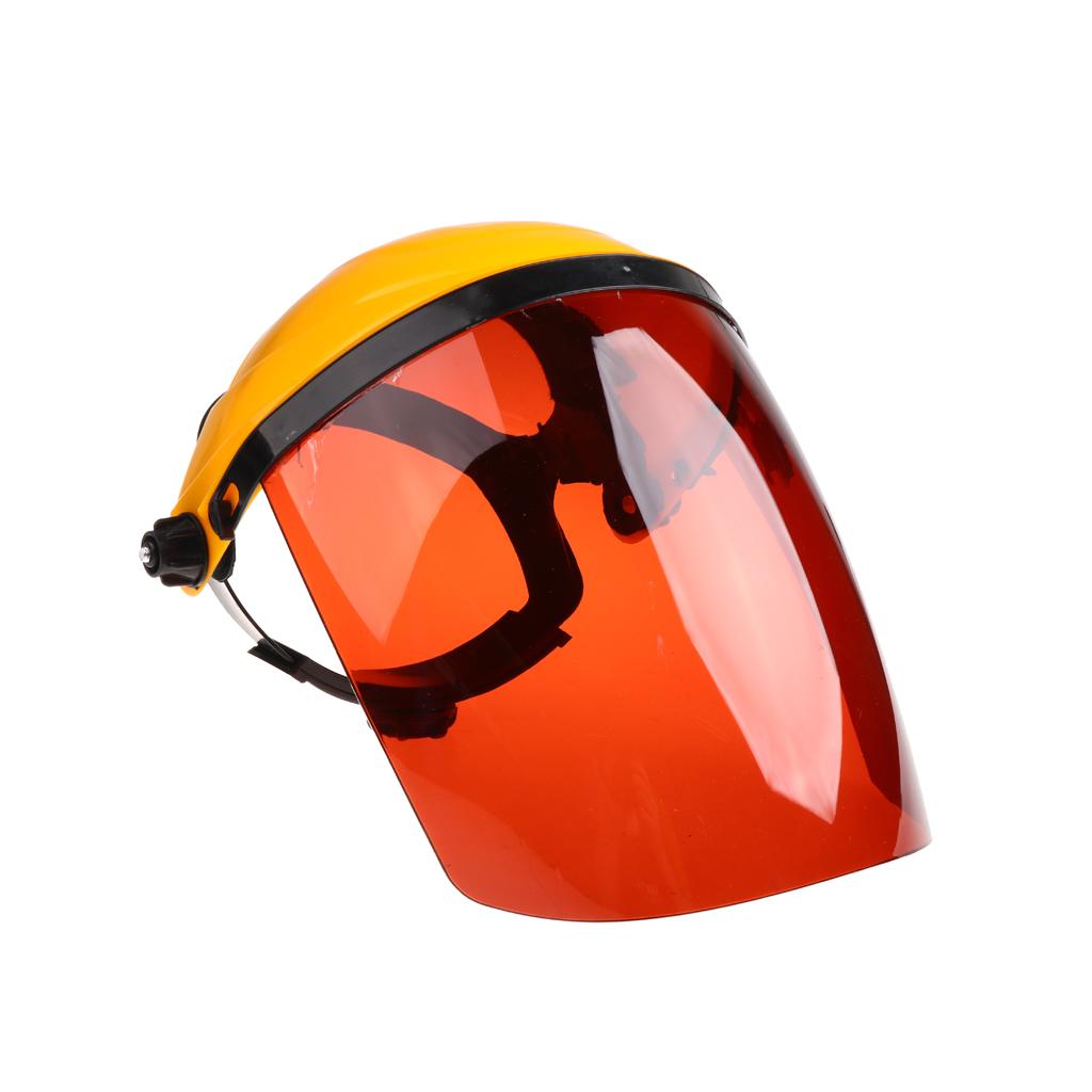 Welding Safety Face Shields Head Mounted Polycarbonate Helmet Brown