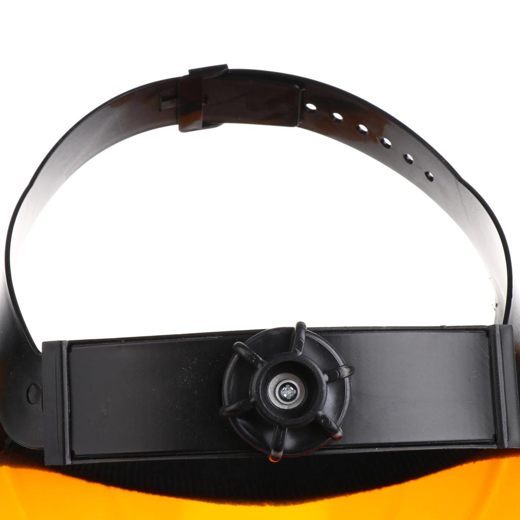 Welding Safety Face Shields Head Mounted Polycarbonate Helmet Brown