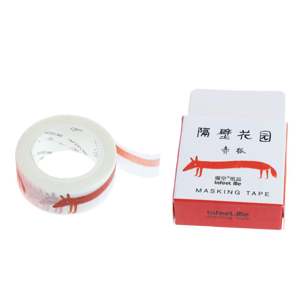 DIY Notebook Decorative Masking Tape Adhesive Paper Sticker 15mm x 10M #16