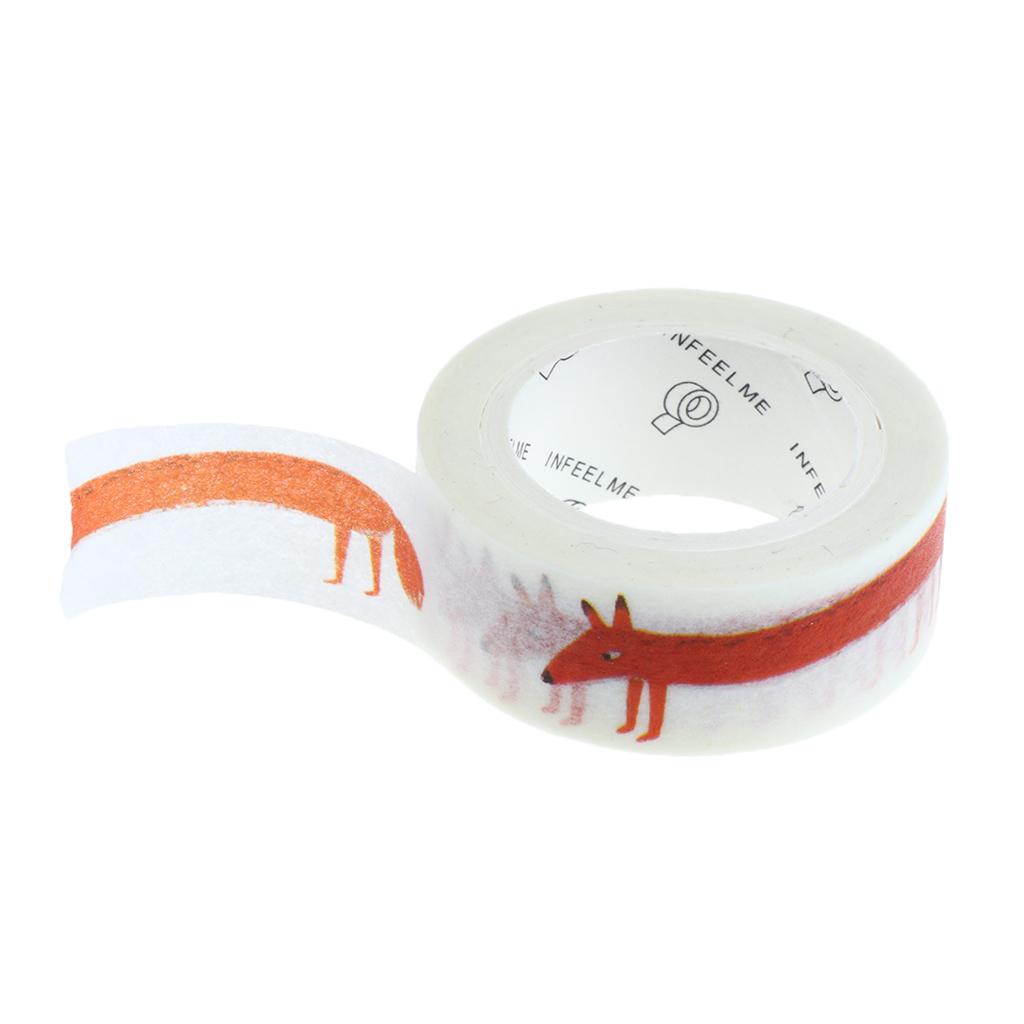 DIY Notebook Decorative Masking Tape Adhesive Paper Sticker 15mm x 10M #16
