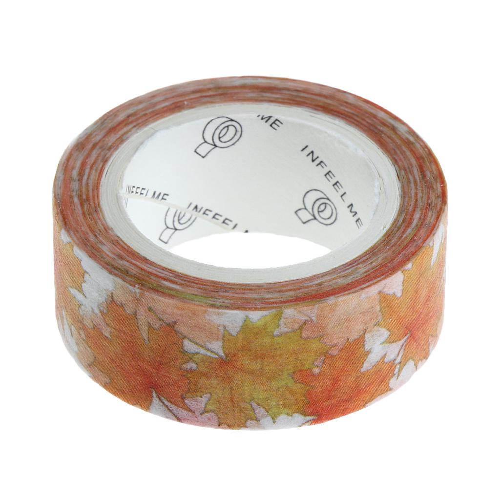 DIY Notebook Decorative Masking Tape Adhesive Paper Sticker 15mm x 10M #18