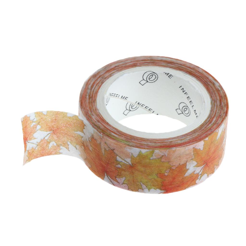 DIY Notebook Decorative Masking Tape Adhesive Paper Sticker 15mm x 10M #18