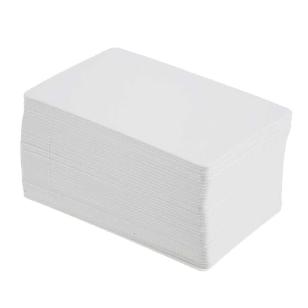 100pcs White Paper Greeting Cards Party Invitation Message Birthday Stickers