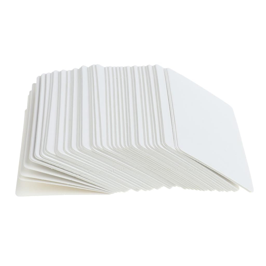 100pcs White Paper Greeting Cards Party Invitation Message Birthday Stickers