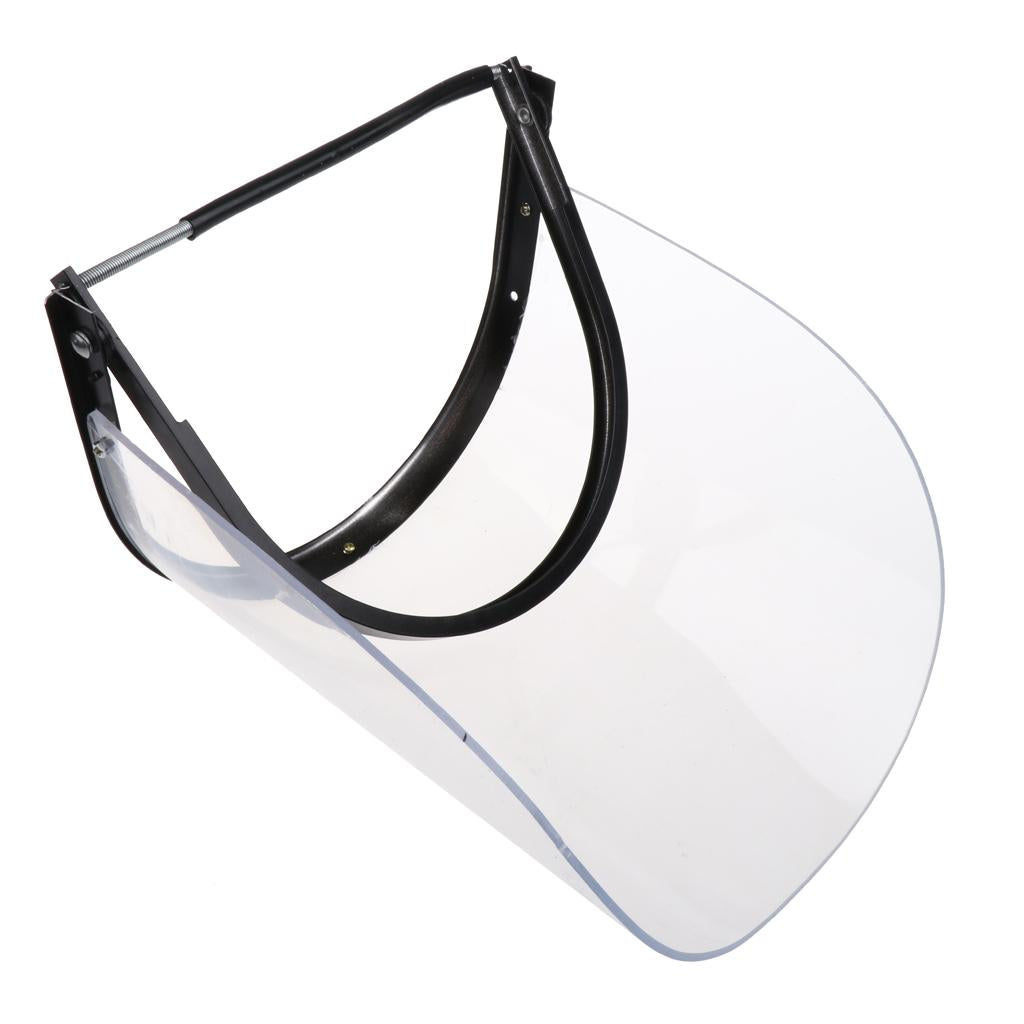 Head-mounted Clear Face Shield on Universal Safety Helmet 4mm