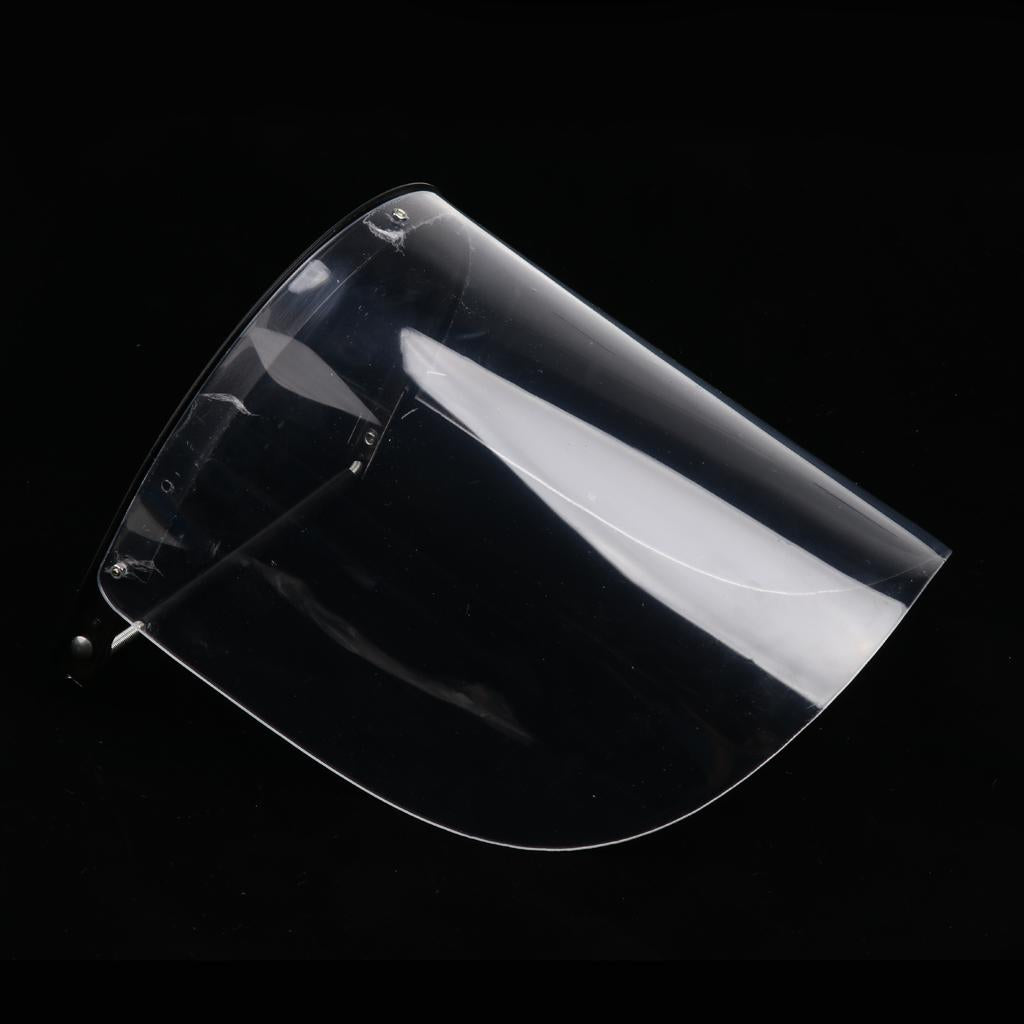 Head-mounted Clear Face Shield on Universal Safety Helmet 4mm