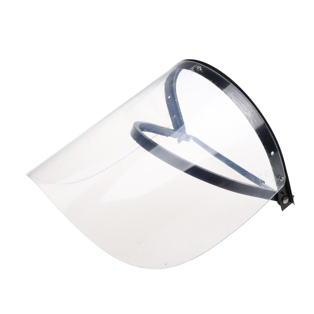 Head-mounted Clear Face Shield on Universal Safety Helmet 4mm