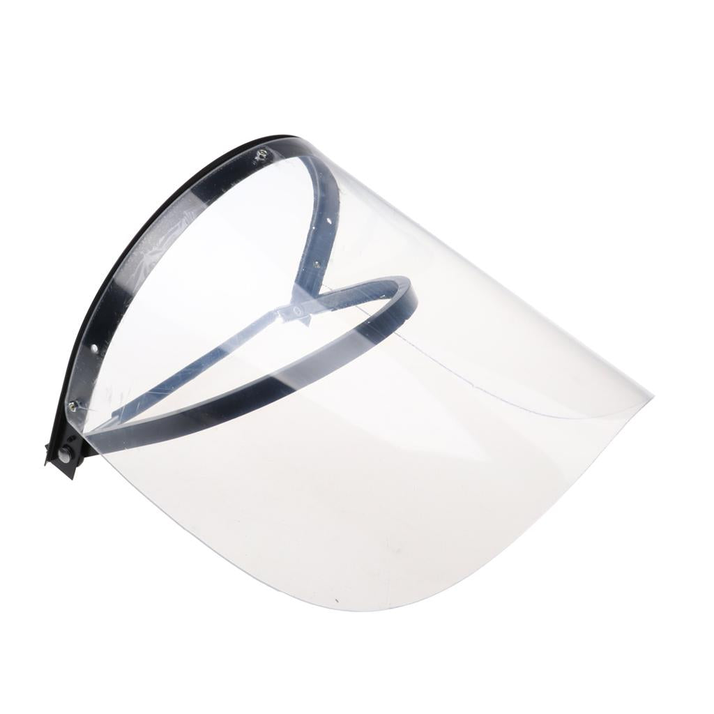 Head-mounted Clear Face Shield on Universal Safety Helmet 4mm