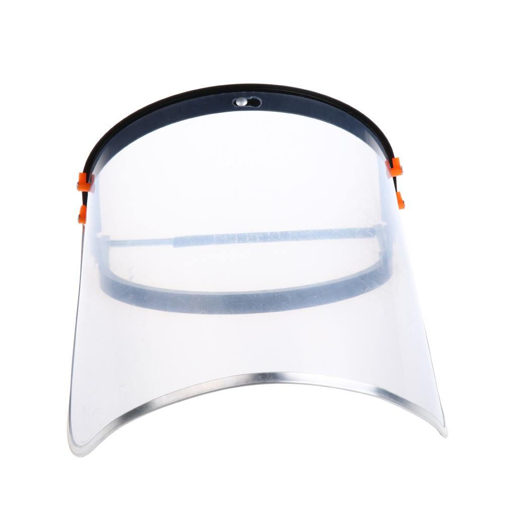 Head-mounted Clear Face Shield on Universal Safety Helmet 1mm