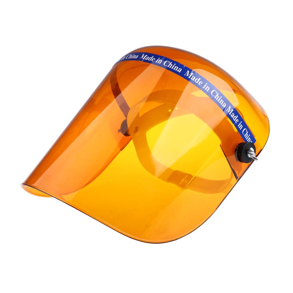 Welding Safety Face Shields Head-mounted Polycarbonate Helmets Brown