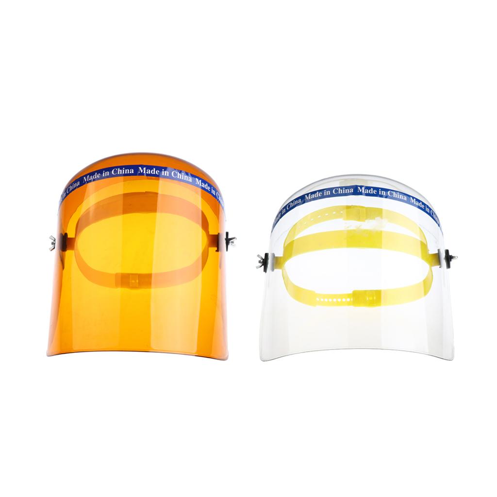 Welding Safety Face Shields Head-mounted Polycarbonate Helmets Brown