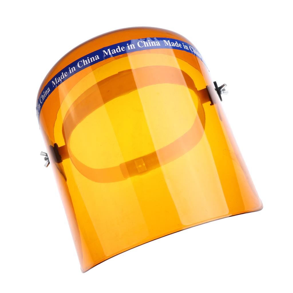 Welding Safety Face Shields Head-mounted Polycarbonate Helmets Brown