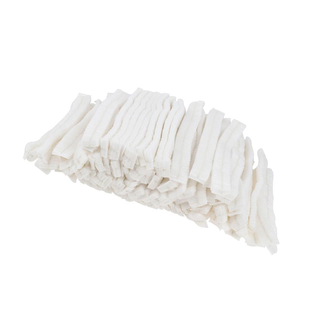 100 PCS Non-woven Disposable Caps Dustproof for Hospital Industrial Home