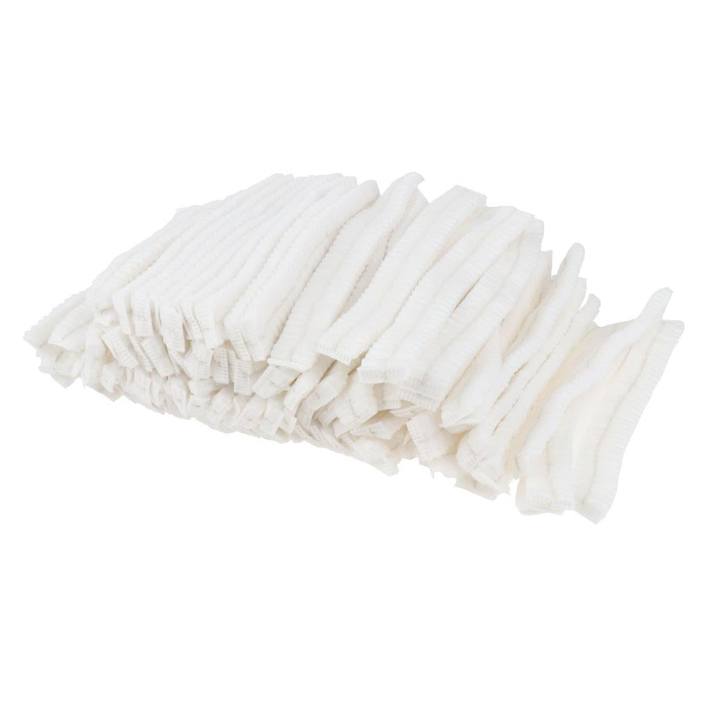 100 PCS Non-woven Disposable Caps Dustproof for Hospital Industrial Home