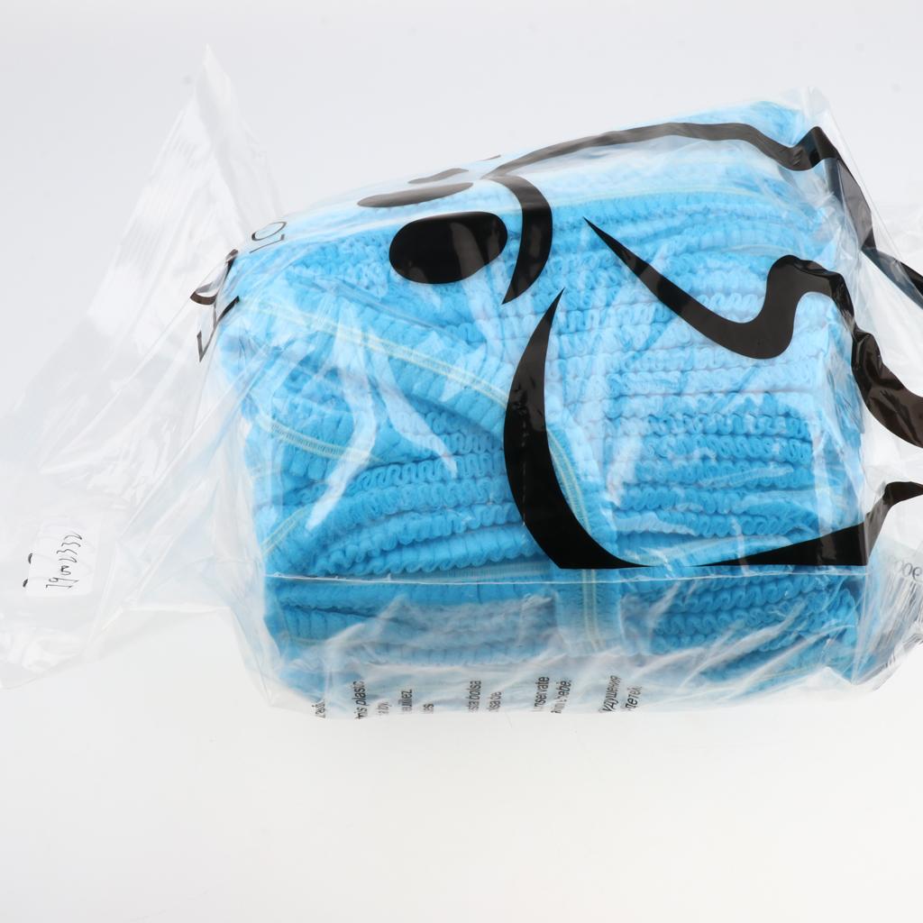 100 PCS Non-woven Disposable Caps Dust Proof for Hospital Industrial Home
