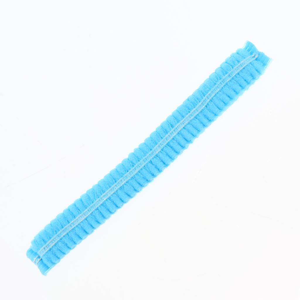 100 PCS Non-woven Disposable Caps Dust Proof for Hospital Industrial Home