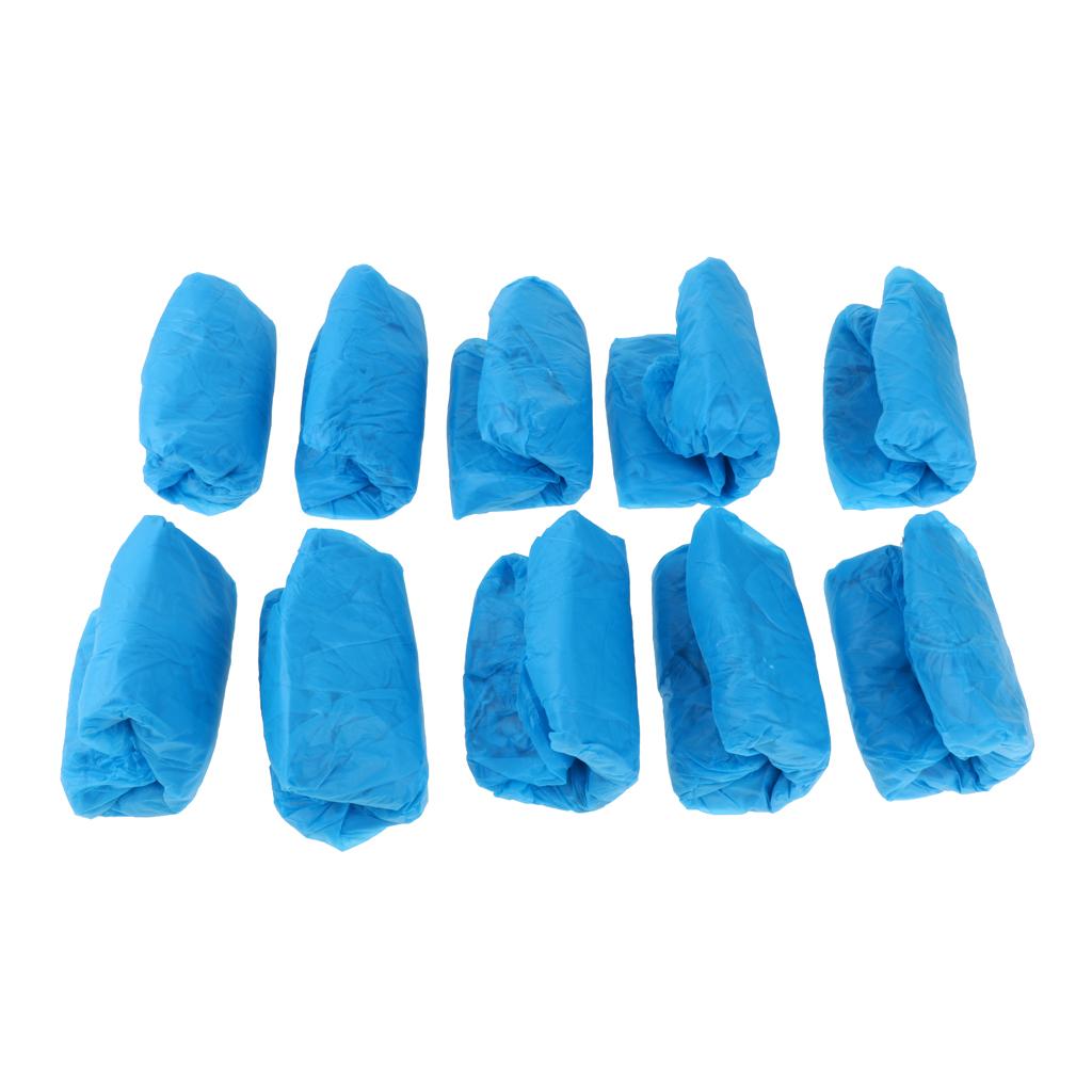 100 Pieces Disposable Shoe Covers, Overshoes, Boot Cover, Non-skid Thickened