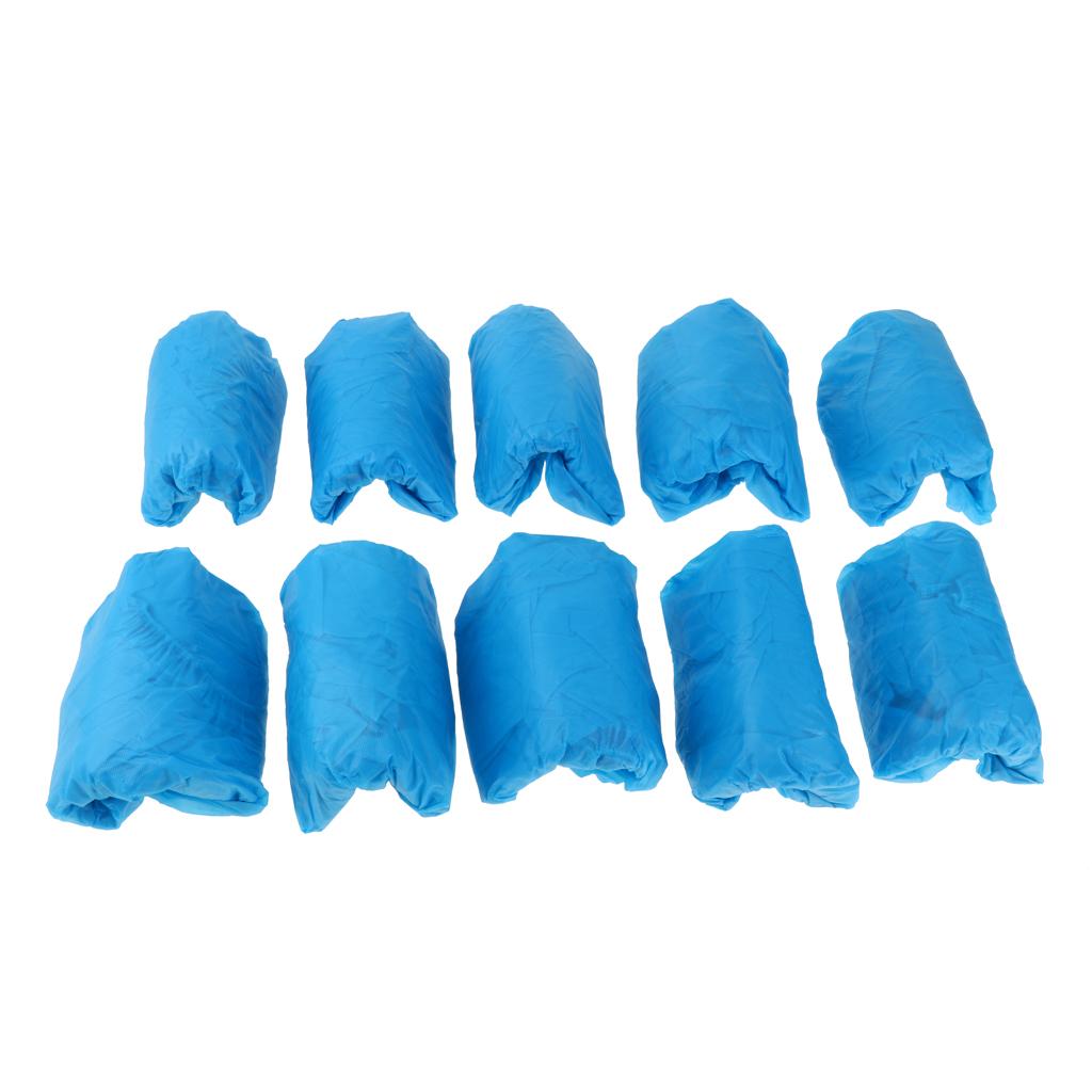 100 Pieces Disposable Shoe Covers, Overshoes, Boot Cover, Non-skid Thickened