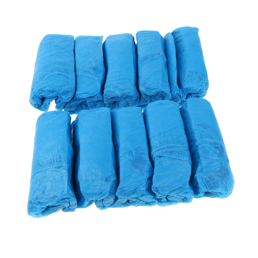 100 Pieces Disposable Shoe Covers, Overshoes, Boot Cover, Non-skid, Thick